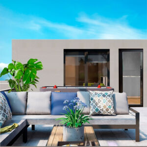 render fachada con ventana chica